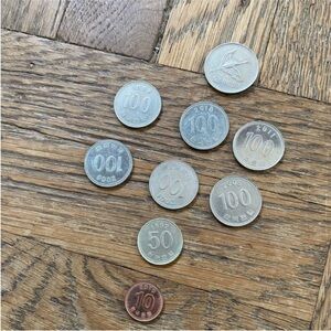 Korean coins korean won coins from korea